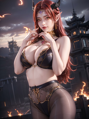 [AI绘画] 百炼成神 妖夜 2_76