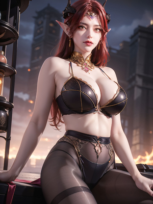 [AI绘画] 百炼成神 妖夜 2_78