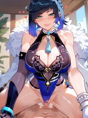 [Miyu] - Yelan x Shenhe- Hydro Meets Cryo (genshin impact)_107_92