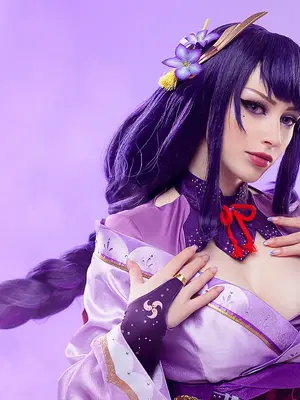 Lady Melamori - Raiden Shogun Lingerie (Full Set)_72