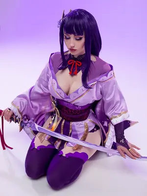 Lady Melamori - Raiden Shogun Lingerie (Full Set)_66