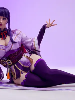 Lady Melamori - Raiden Shogun Lingerie (Full Set)_68