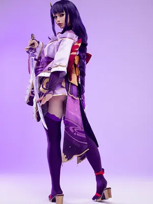 Lady Melamori - Raiden Shogun Lingerie (Full Set)_65