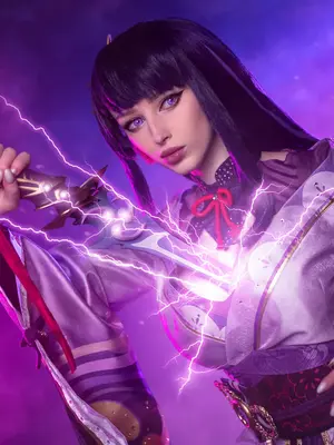 Lady Melamori - Raiden Shogun Lingerie (Full Set)_20