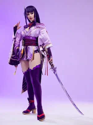 Lady Melamori - Raiden Shogun Lingerie (Full Set)_64