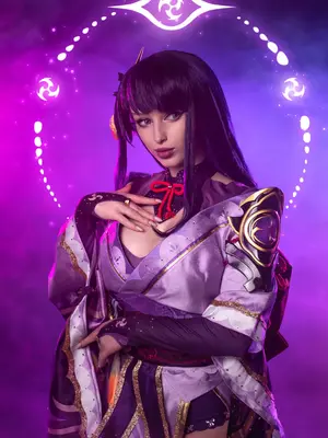 Lady Melamori - Raiden Shogun Lingerie (Full Set)_12
