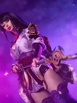 Lady Melamori - Raiden Shogun Lingerie (Full Set)_11