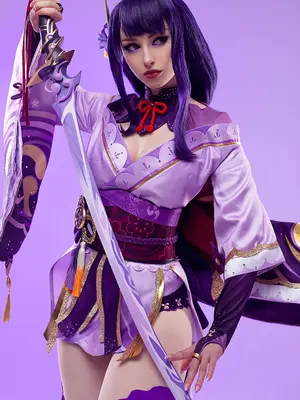 Lady Melamori - Raiden Shogun Lingerie (Full Set)_70