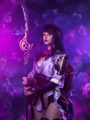 Lady Melamori - Raiden Shogun Lingerie (Full Set)_09