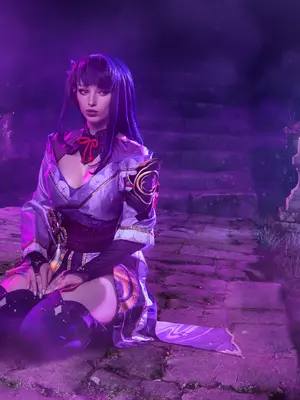 Lady Melamori - Raiden Shogun Lingerie (Full Set)_10