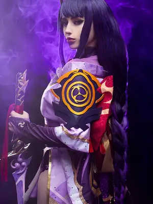 Lady Melamori - Raiden Shogun Lingerie (Full Set)_73