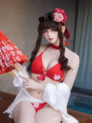 屿鱼 - Sakura 水着_17