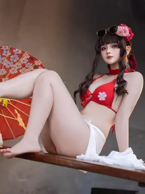 屿鱼 - Sakura 水着_24