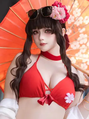 屿鱼 - Sakura 水着_50