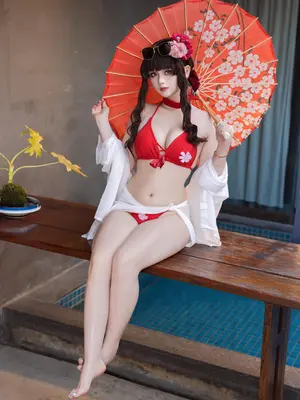 屿鱼 - Sakura 水着_48