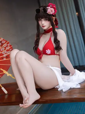 屿鱼 - Sakura 水着_25