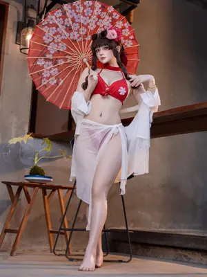 屿鱼 - Sakura 水着_08