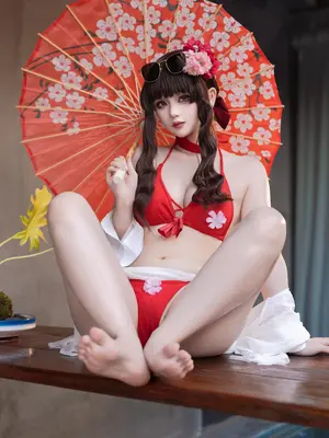 屿鱼 - Sakura 水着_13