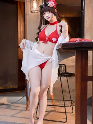 屿鱼 - Sakura 水着_76