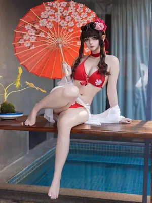 屿鱼 - Sakura 水着_11