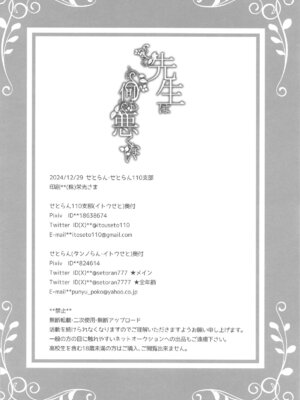 (C105) [せとらん、110 (タンノらん、イトウせと)] 先生は何も悪くない (ブルーアーカイブ)_33