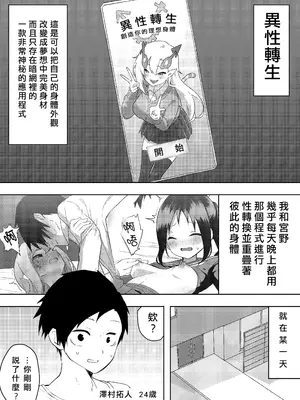 [えなりずし] 異性転生III 好みのカラダにボディーチェンジ｜異性轉生 III 變身成理想的身體 [AI機翻漢化]_02