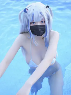 [甘噛みはむちゃん (はむ)]ぐらぐらキュート_ちびサメの水遊び_062