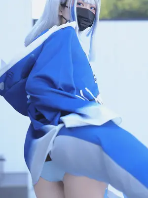 [甘噛みはむちゃん (はむ)]ぐらぐらキュート_ちびサメの水遊び_012