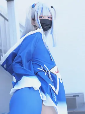 [甘噛みはむちゃん (はむ)]ぐらぐらキュート_ちびサメの水遊び_011