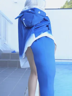 [甘噛みはむちゃん (はむ)]ぐらぐらキュート_ちびサメの水遊び_010