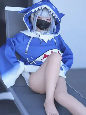 [甘噛みはむちゃん (はむ)]ぐらぐらキュート_ちびサメの水遊び_081