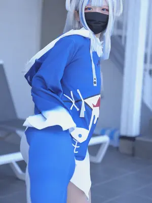 [甘噛みはむちゃん (はむ)]ぐらぐらキュート_ちびサメの水遊び_014