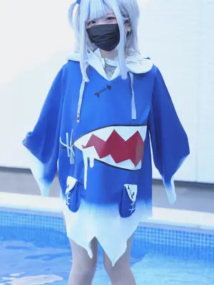 [甘噛みはむちゃん (はむ)]ぐらぐらキュート_ちびサメの水遊び_029