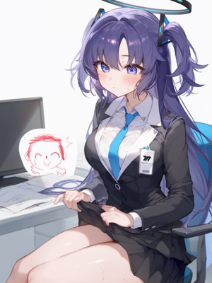 [gray] Hayase Yuuka 1(Blue Archive)[patreon] [AI Generated]_9
