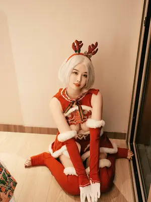 [Xiuren秀人网： 樱桃小犊子] Yorha 2B Chrismast_21