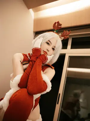 [Xiuren秀人网： 樱桃小犊子] Yorha 2B Chrismast_14