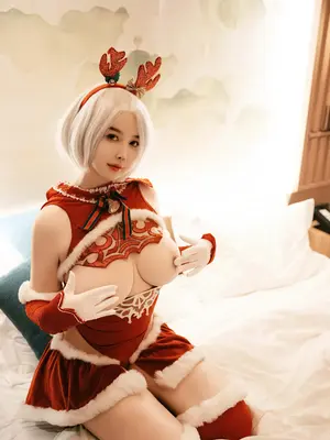 [Xiuren秀人网： 樱桃小犊子] Yorha 2B Chrismast_35