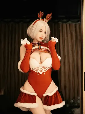 [Xiuren秀人网： 樱桃小犊子] Yorha 2B Chrismast_05