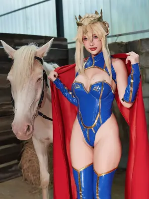 Puypuy プィプィ (Puypuychan) cosplay Artoria Lancer - FateGrand Order_055