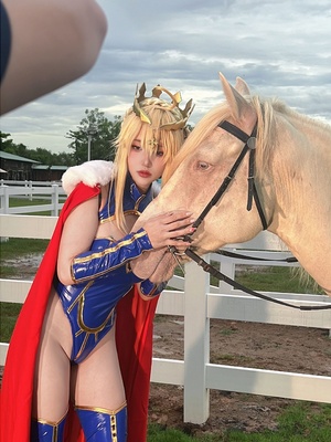 Puypuy プィプィ (Puypuychan) cosplay Artoria Lancer - FateGrand Order_161