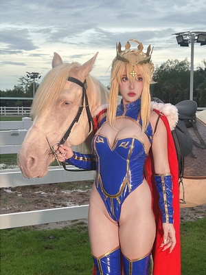 Puypuy プィプィ (Puypuychan) cosplay Artoria Lancer - FateGrand Order_165