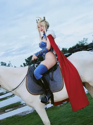 Puypuy プィプィ (Puypuychan) cosplay Artoria Lancer - FateGrand Order_017