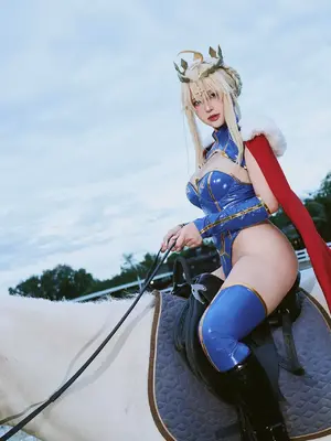 Puypuy プィプィ (Puypuychan) cosplay Artoria Lancer - FateGrand Order_016