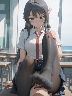 [Misaaki] 樱岛麻衣-制服足交 Sakurajima_Mai [AI Generated]_008