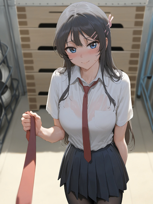 [Misaaki] 樱岛麻衣-制服足交 Sakurajima_Mai [AI Generated]_012