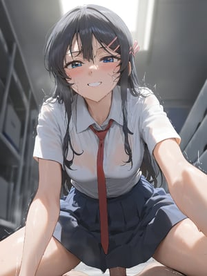 [Misaaki] 樱岛麻衣-制服足交 Sakurajima_Mai [AI Generated]_049