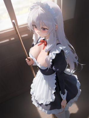 [Misaaki] 伊蕾娜-役偿女仆 Elaina [AI Generated]_085