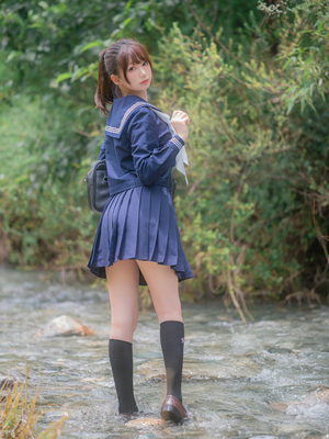 [しずく（原魔物喵）] 川で水遊び_00002