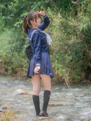 [しずく（原魔物喵）] 川で水遊び_00003