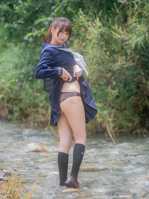 [しずく（原魔物喵）] 川で水遊び_00004